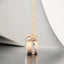 Oval Bezel Set Lab Grown Diamond Solitaire Pendant in 14kt Rose Gold