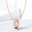 Bezel Set Pear Shaped Lab Grown Diamond Solitaire Pendant in 14kt Rose Gold