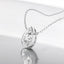 Bezel Set Pear Shaped Lab Grown Diamond Solitaire Pendant in 14kt White Gold