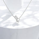 2.05 ctw Toi Et Moi Lab Grown Diamond Pendant in 14kt White Gold