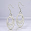 Triple Oval Dangle Earrings in 925 Sterling Silver