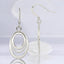 Triple Oval Dangle Earrings in 925 Sterling Silver