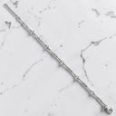 Fancy Oval Link Bracelet in Rhodium Plated 925 Sterling Silver
