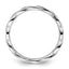 White Enamel Twist Stackable Ring in 925 Sterling Silver