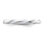 White Enamel Twist Stackable Ring in 925 Sterling Silver