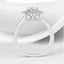 1.72 ctw Oval Lab Grown Diamond Split Shank Halo Engagement Ring in 14kt White Gold