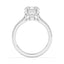 2.31 ctw Round Lab Grown Diamond Cathedral Ring in 14kt White Gold