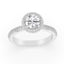 1.52 ctw Round Lab Grown Diamond Halo Ring in 14kt White Gold