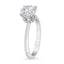 1.62 ctw Round Lab Grown Diamond Engagement Ring with Diamond Collar in 14kt White Gold