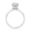 1.62 ctw Round Lab Grown Diamond Engagement Ring with Diamond Collar in 14kt White Gold