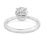 1.62 ctw Round Lab Grown Diamond Engagement Ring with Diamond Collar in 14kt White Gold