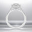 2.22 ctw Oval Lab Grown Diamond Halo Engagement Ring in 14kt White Gold