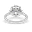 1.91 ctw Round Lab Grown Diamond Halo Engagement Ring in 14kt White Gold