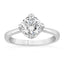 1.84 ctw Round Lab Grown Diamond Pavé Engagement Ring in 14kt White Gold