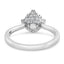 1.84 ctw Round Lab Grown Diamond Pavé Engagement Ring in 14kt White Gold