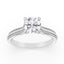 1.87 ctw Round Lab Grown Diamond Double Row Engagement Ring in 14kt White Gold