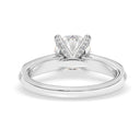 1.87 ctw Round Lab Grown Diamond Double Row Engagement Ring in 14kt White Gold