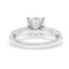 1.87 ctw Round Lab Grown Diamond Double Row Engagement Ring in 14kt White Gold