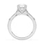 1.87 ctw Round Lab Grown Diamond Double Row Engagement Ring in 14kt White Gold