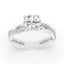 1.68 ctw Round Lab Grown Diamond Twist Engagement Ring in 14kt White Gold