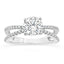 1.85 ctw Round Lab Grown Diamond Split Shank Engagement Ring in 14kt White Gold