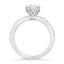 1.85 ctw Round Lab Grown Diamond Split Shank Engagement Ring in 14kt White Gold