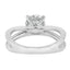 1.85 ctw Round Lab Grown Diamond Split Shank Engagement Ring in 14kt White Gold