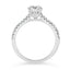 1.36 ctw Round Lab Grown Diamond Split Shank Engagement Ring in 14kt White Gold