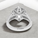 2.35 ctw Round Lab Grown Diamond Halo Engagement Ring in 14kt White Gold