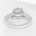 3.64 ctw Round Lab Grown Diamond Double Row Engagement Ring in 14kt White Gold