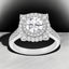 2.55 ctw Round Lab Grown Diamond Halo Engagement Ring in 14kt White Gold