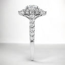 2.45 ctw Round Lab Grown Diamond Double Halo Engagement Ring in 14kt White Gold