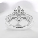 2.31 ctw Oval Lab Grown Diamond Halo Ring in 14kt White Gold