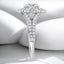 2.52 ctw Round Lab Grown Diamond Double Halo Engagement Ring in 14kt White Gold