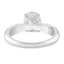 1.95 ctw Oval Lab Grown Diamond Pavé Engagement Ring in 14kt White Gold