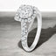 2.32 ctw Round Lab Grown Diamond Halo Engagement Ring in 14kt White Gold