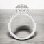 2.32 ctw Round Lab Grown Diamond Halo Engagement Ring in 14kt White Gold