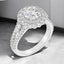 2.62 ctw Round Lab Grown Diamond Halo Engagement Ring in 14kt White Gold