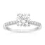 1.71 ctw Round Lab Grown Diamond Prong-Set Engagement Ring in 14kt White Gold