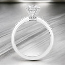 1.71 ctw Round Lab Grown Diamond Prong-Set Engagement Ring in 14kt White Gold