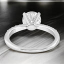 1.71 ctw Round Lab Grown Diamond Prong-Set Engagement Ring in 14kt White Gold