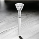 1.71 ctw Round Lab Grown Diamond Prong-Set Engagement Ring in 14kt White Gold