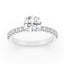 1.87 ctw Round Lab Grown Diamond Shared Prong Engagement Ring in 14kt White Gold