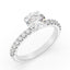 1.87 ctw Round Lab Grown Diamond Shared Prong Engagement Ring in 14kt White Gold