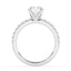 1.87 ctw Round Lab Grown Diamond Shared Prong Engagement Ring in 14kt White Gold