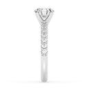 1.87 ctw Round Lab Grown Diamond Shared Prong Engagement Ring in 14kt White Gold