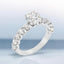 2.51 ctw Round Brilliant Cut Shared Prong Engagement Ring in 14kt White Gold