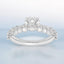 2.51 ctw Round Brilliant Cut Shared Prong Engagement Ring in 14kt White Gold