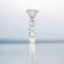 2.51 ctw Round Brilliant Cut Shared Prong Engagement Ring in 14kt White Gold