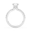 1.94 ctw Round Lab Grown Diamond Prong Set Engagement Ring in 14kt White Gold